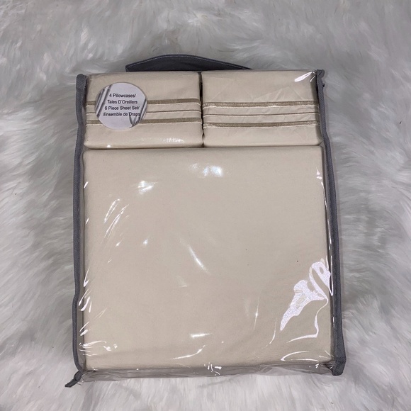 ✨FINAL STOCK✨Full 6pc French Vanilla Bedsheets - Picture 2 of 5